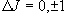 \Delta J = 0, \pm 1