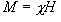 M = \chi H