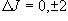 \Delta J = 0, \pm 2