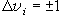 \Delta v_i  =  \pm 1